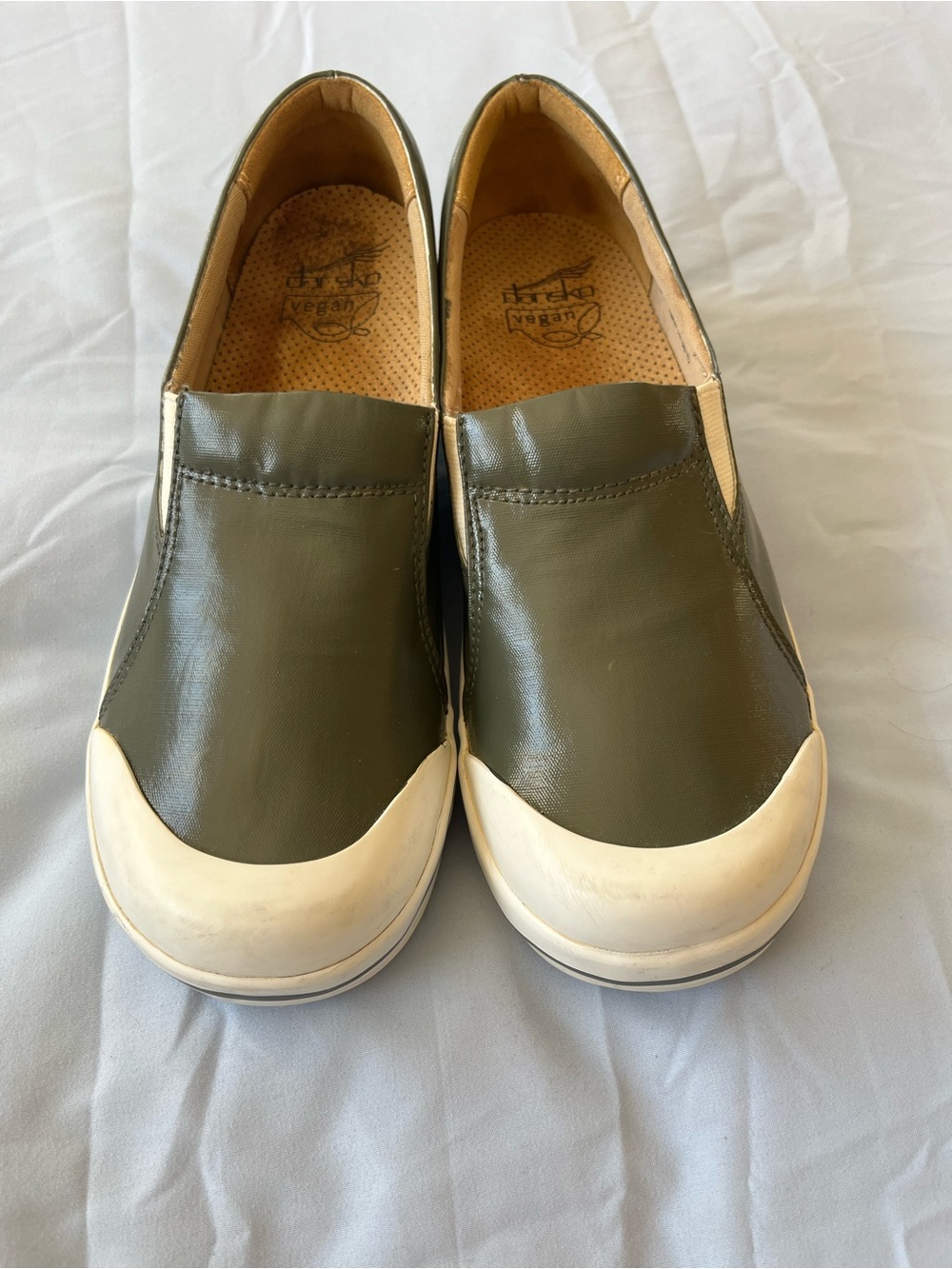 Dansko Olive Green Slip-On canvas Clogs